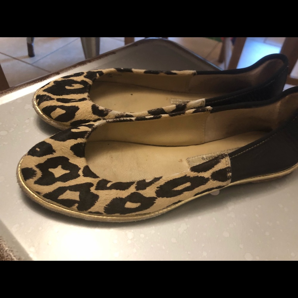 Leather flats